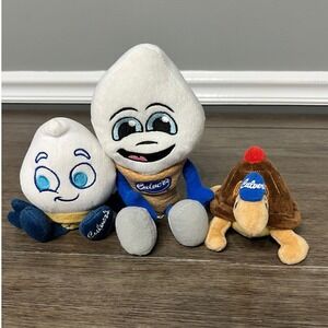 Culvers Plush Toys Scoopie Sundae Rooty the Turtle Kids Set of‎ 3